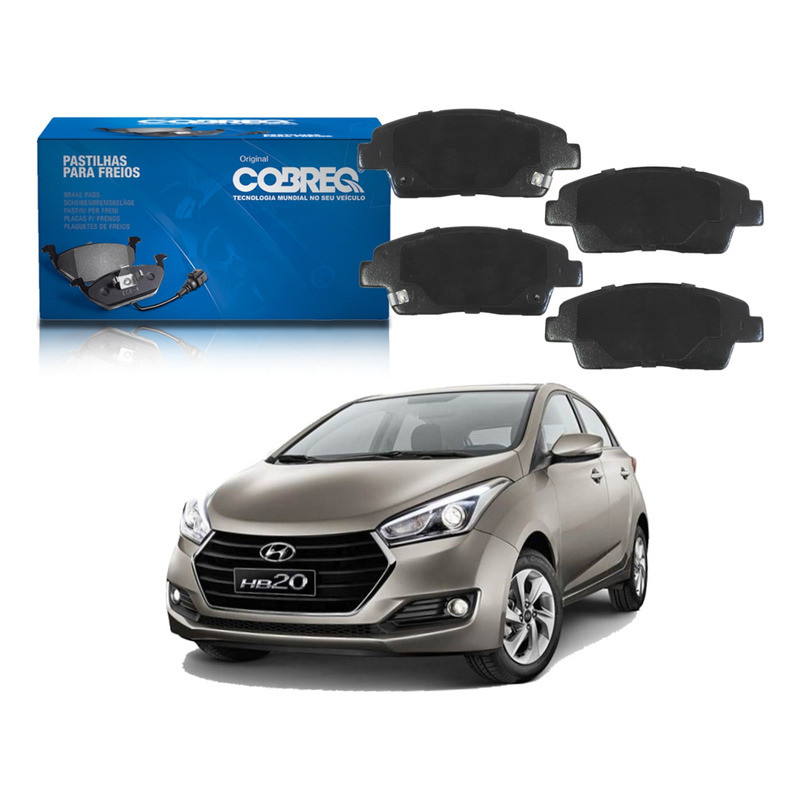 Pastilha Freio Dianteiro Cobreq Hb20 1.0 2015 A 2019 em Oferta na Shopee