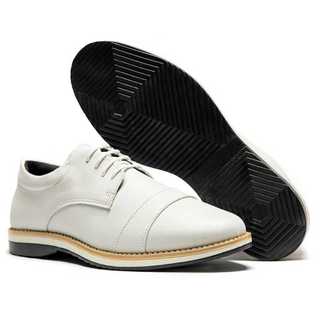 Sapato Social Casual Masculino Confortável Derby Oxford Solado Borracha Antiderrapante Dias Dos Pais Casamento