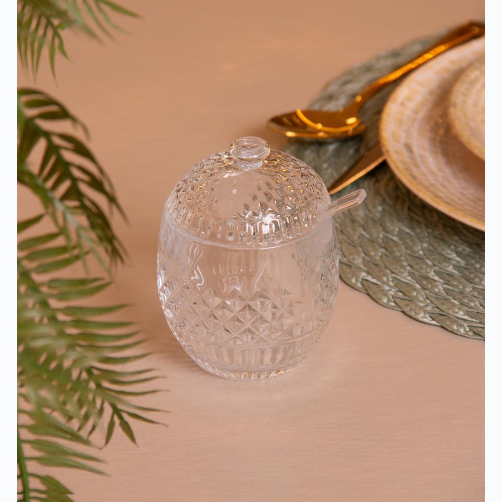 Açucareiro com Colher Wolff Pixel 7,5cm x 11cm Cristal em Oferta na Shopee
