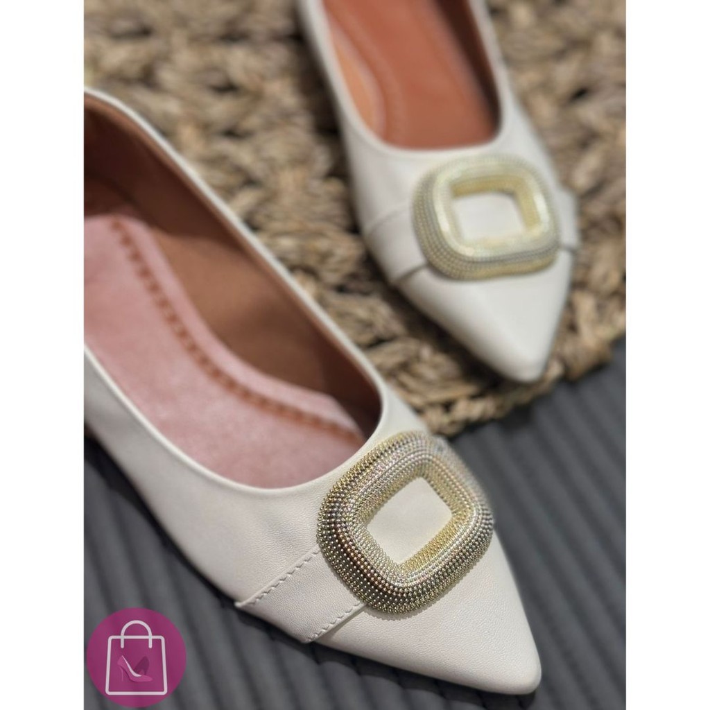 Sapatilha Feminina Bico Fino Rasteira Atacado S069