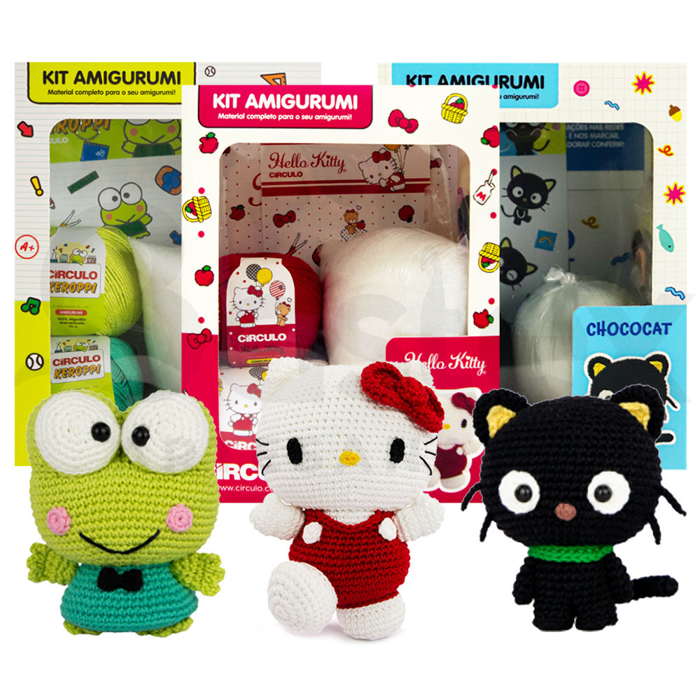 Kit Amigurumi Coleção Hello Kitty And Friends Kids Círculo em Oferta na Shopee
