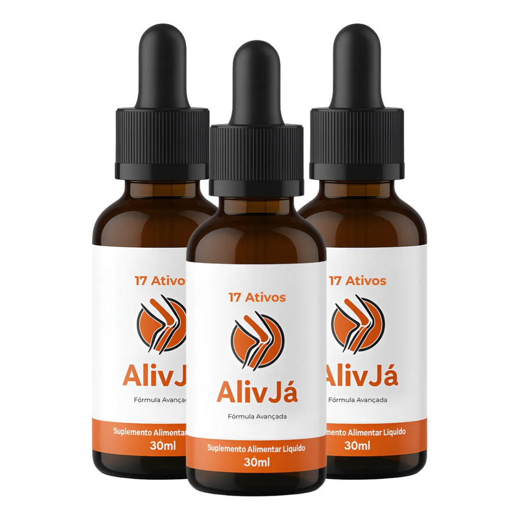 Kit 3 Alivja Gotas 30ml - Loja Oficial - Envio Imediato Loja Oficial Alivio Já