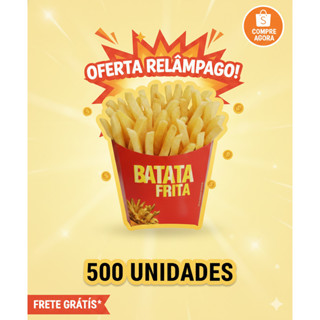 EMBALAGEM PARA BATATA FRITA 11x11 500 UNIDADES CAIXA em Oferta na Shopee