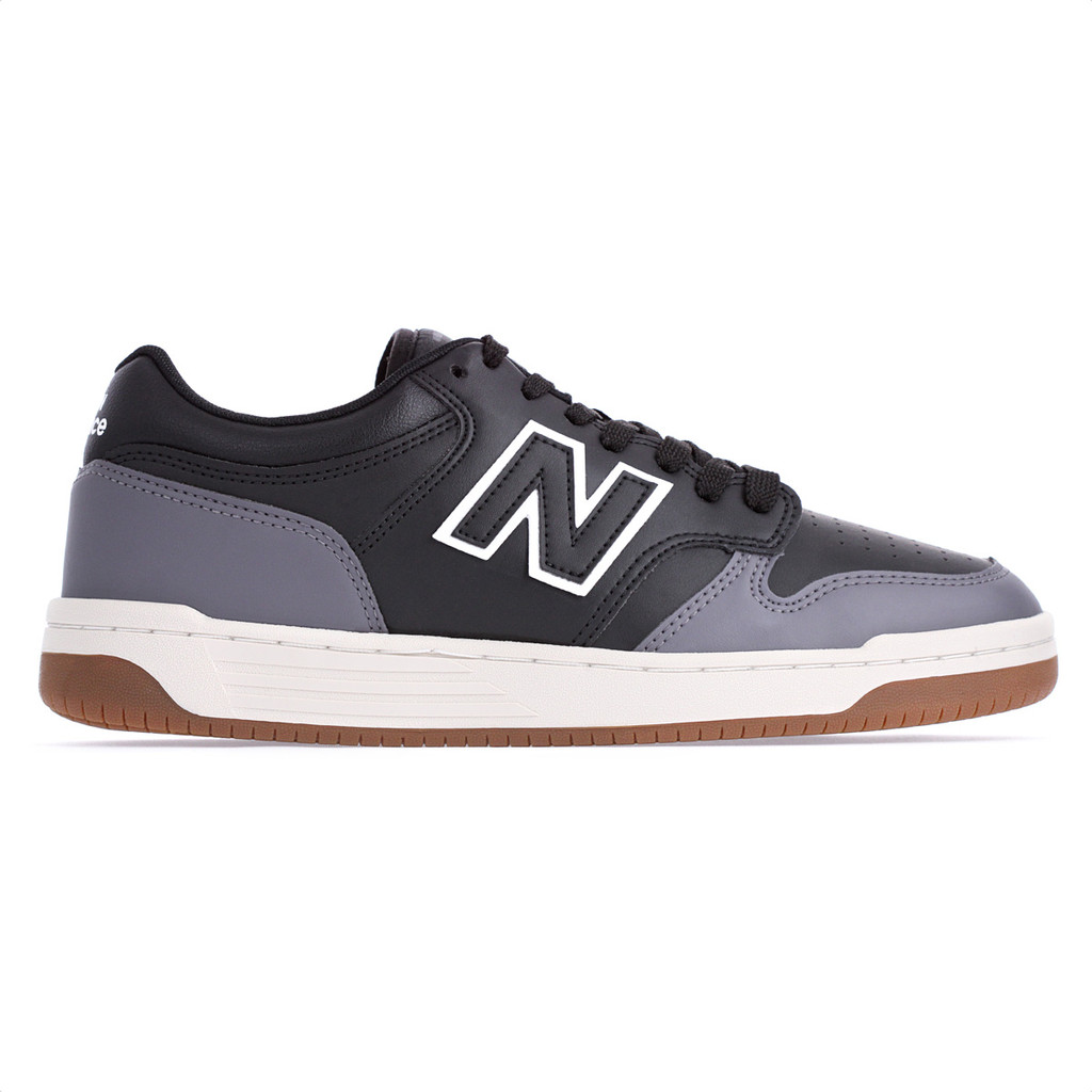 Tênis New Balance 480L Preto e Cinza - Masculino