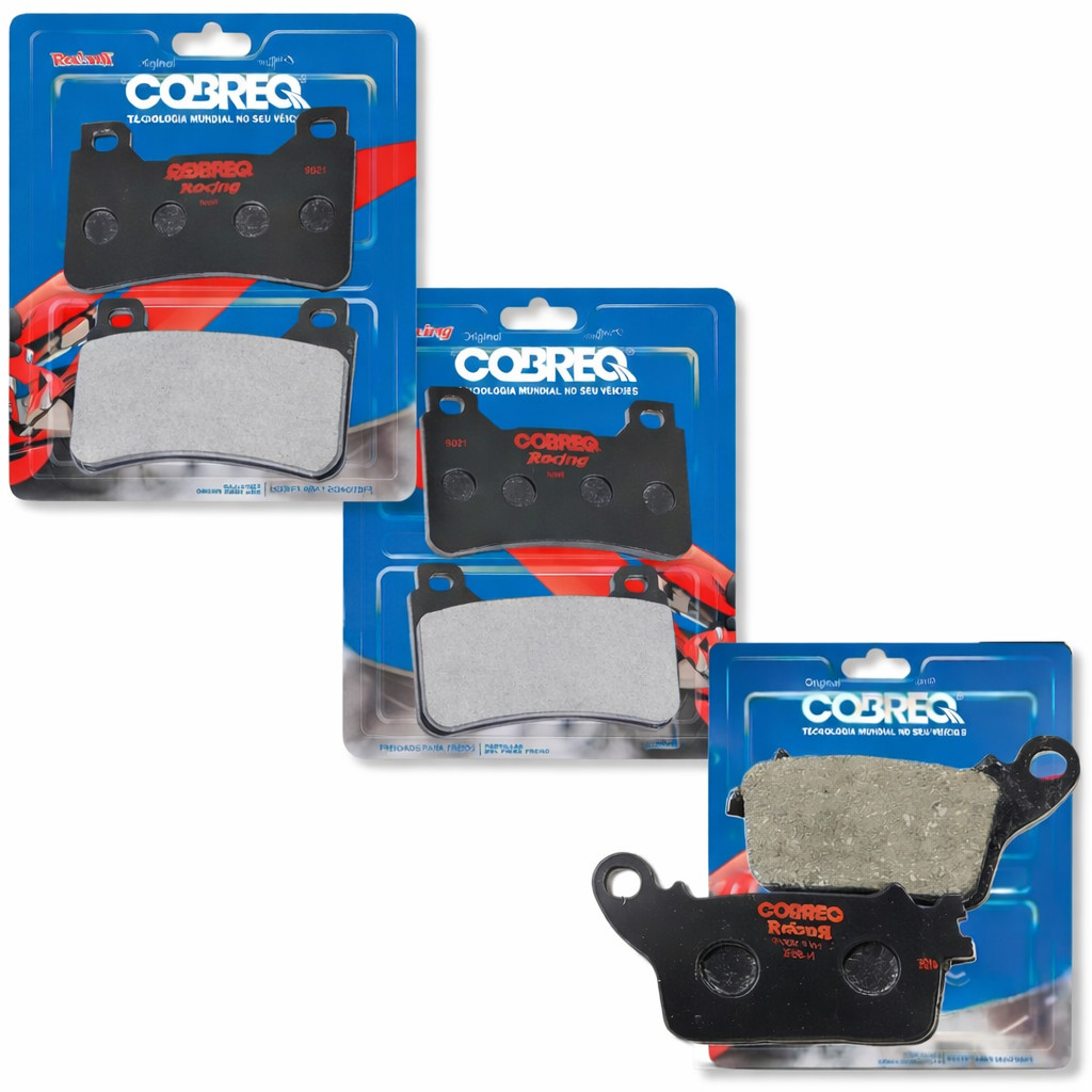Kit Pastilhas de Freio Cbr 600r 2007-2019 / Cbr 1000rr 2006-2016 Cobreq