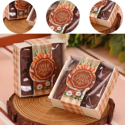 25 CAIXA PARA BROWNIE 6X6CM ACOLHER 5582 ( PASCOA JANGO 2026 )