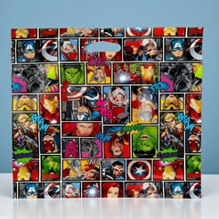 Sacola Laminada com Zip - 43x46x5cm - Vingadores - Disney Original - 1 unidade - Cromus - Rizzo
