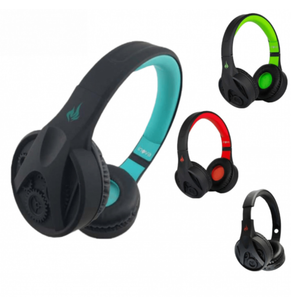 Fone de Ouvido Premium Bluetooth Original Inova Sem Fio Headphone Wireless