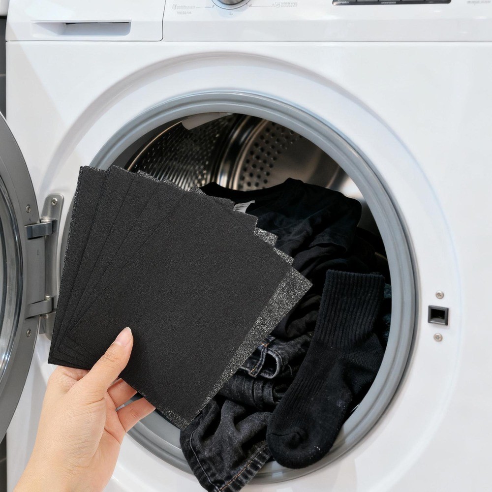 Folhas Restauradoras De Roupas Pretas , 10 Unidades , Anti-Desbotamento , Tintura De Papel , Máquina De Lavar , Coletor — imagem 2 de 2