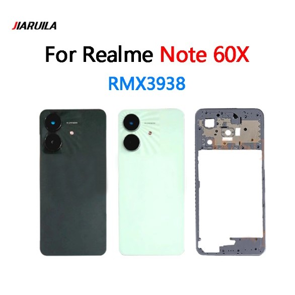 Carcaça Da Tampa Traseira Para Realme Note 60X RMX3938 Moldura Intermediária