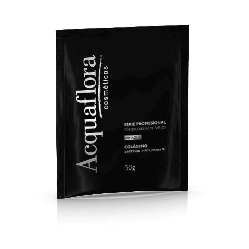 Pó Descolorante Rápido Sachê Azul 50g Acquaflora