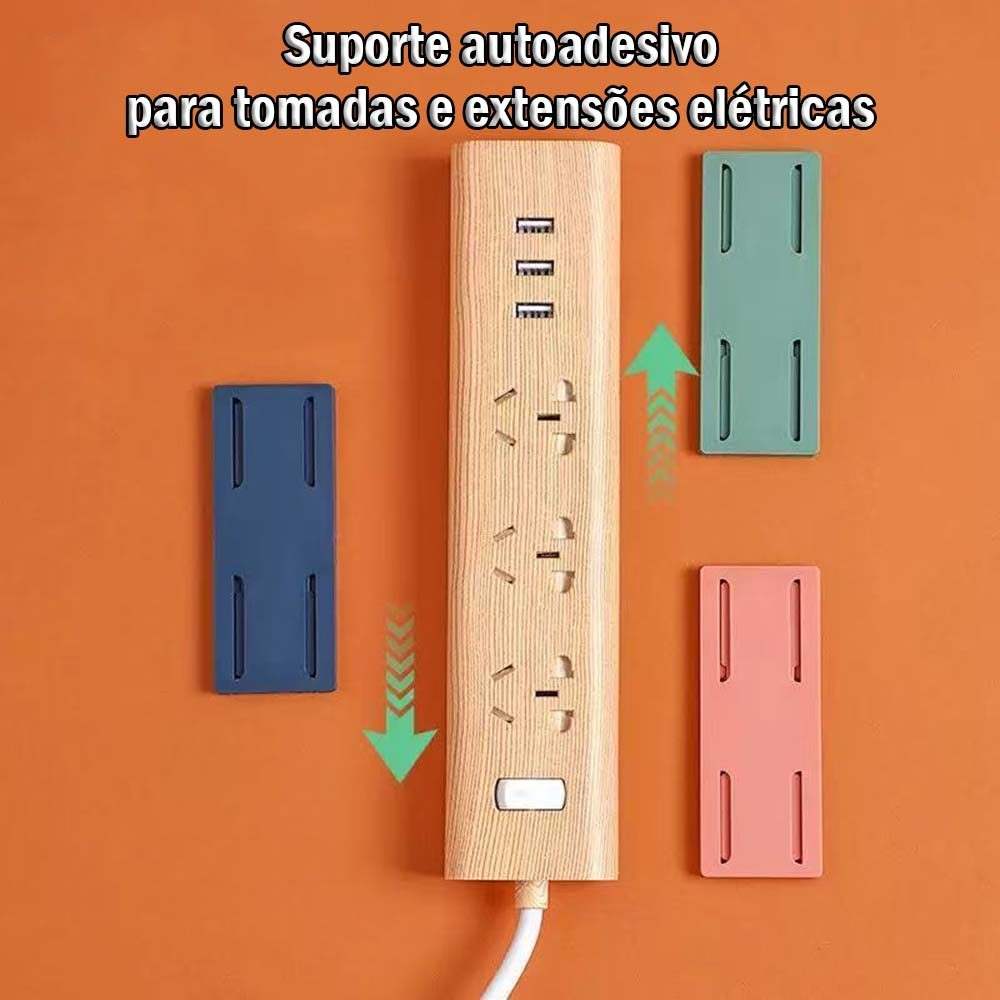 Kit Suporte Autoadesivo para Extensão e Filtro de Linha - Sem Furação em Oferta na Shopee