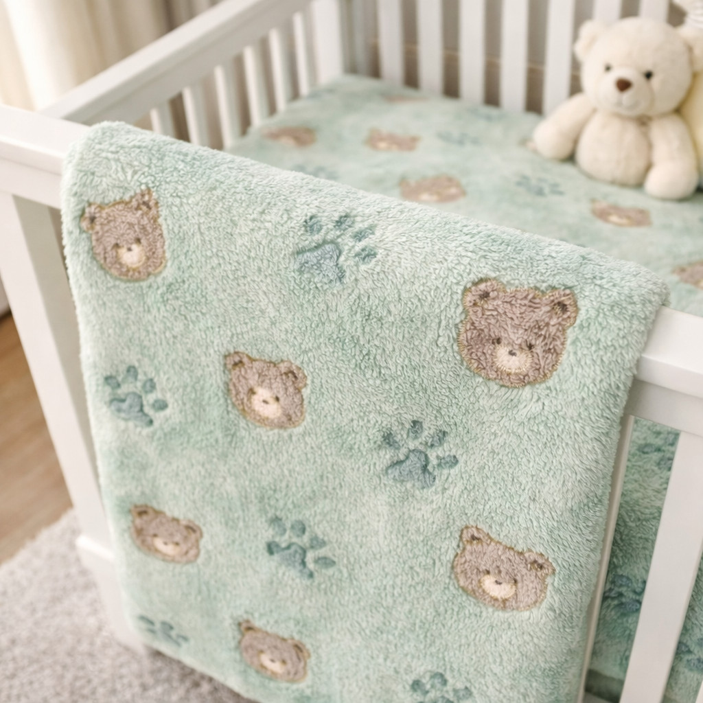 MANTINHA PARA BEBÊ ESTAMPADA - 1,10 X 0,80 CM