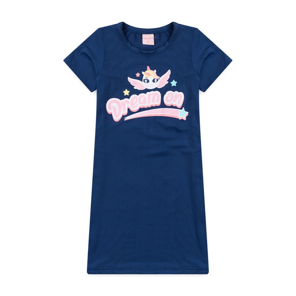 Pijama Vestido Infantil Sonhando Acordada em Oferta na Shopee
