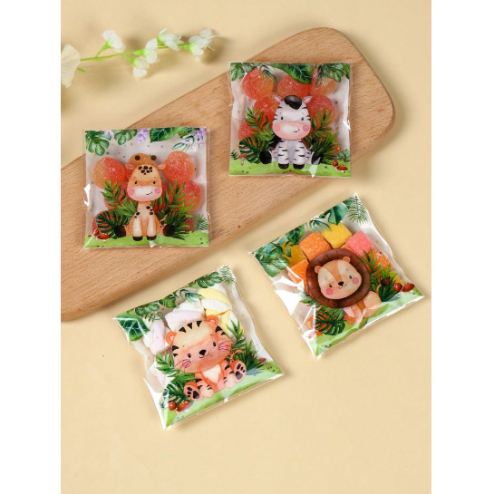 20 Saquinhos Animais Safari Selva 10x10 em Oferta na Shopee