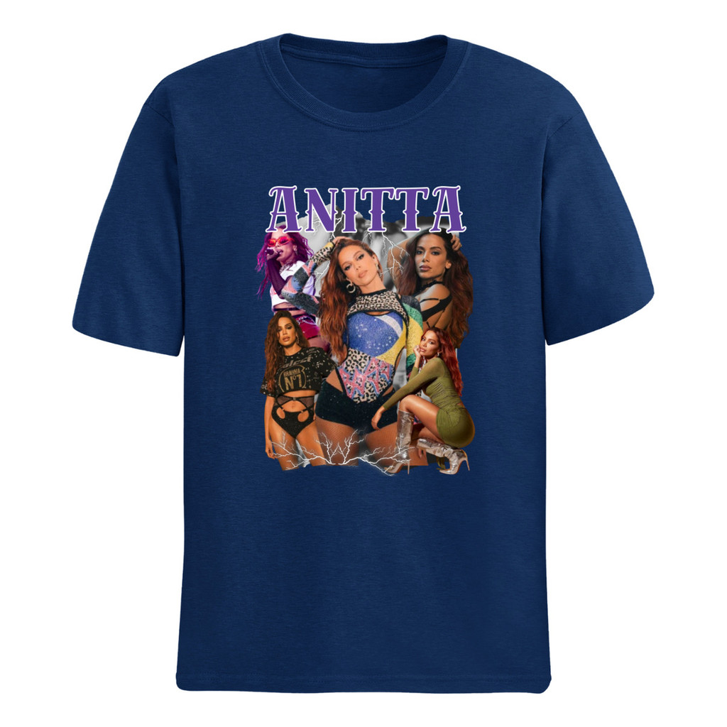 Regata Camiseta Anitta Cantora Funk Anita Dança Lançamento