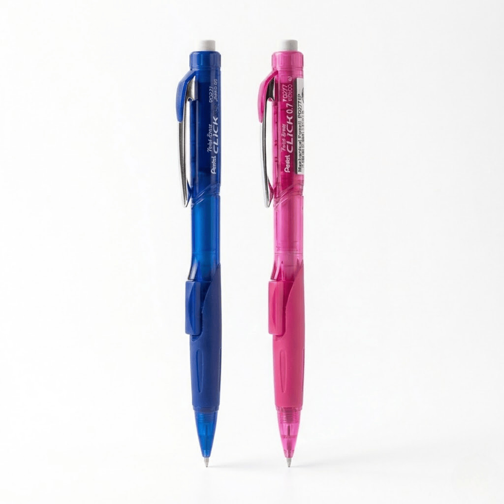 Lapiseira Ergonômica Pentel 0.7mm Twist Erase Click Grip Antiderrapante Sem Látex Escrita Macia Conforto E Qualidade