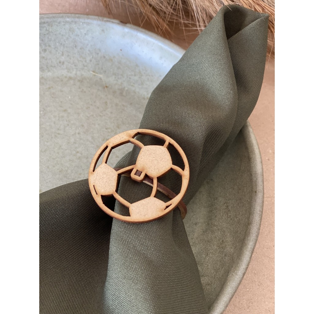 20 Anéis Porta Guardanapo Bola de Futebol Soccer Decoração Mesa Aniversário em Oferta na Shopee