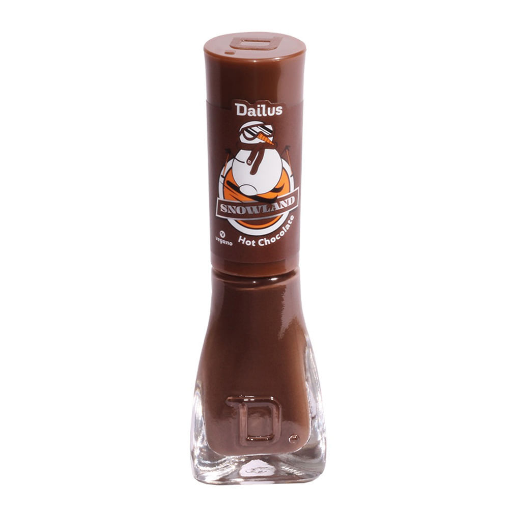 Esmalte Dailus Snowland Cremoso Cor Hot Chocolate 8ml em Oferta na Shopee