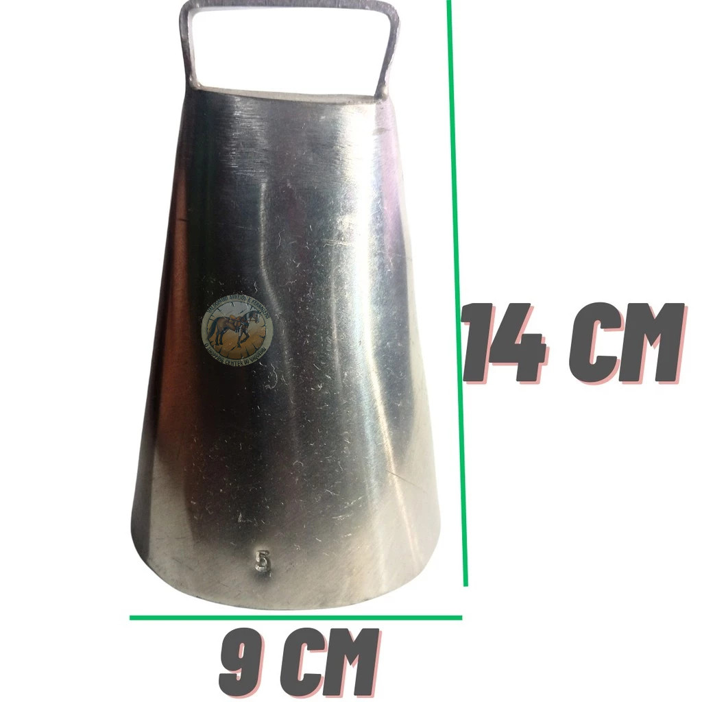 Sino Pequeno Touro Inox Cabritos Para Boi Vacas Cabras Sincerro Bode Bezerros Garrotes 14 cm