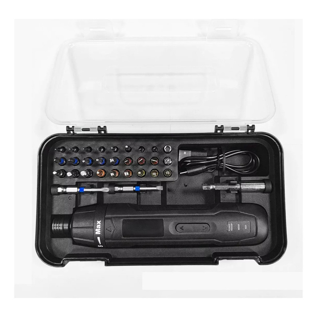 Parafusadeira Elétrica Portátil Usb 3,6v 2000mah Com 33 peças em Oferta na Shopee