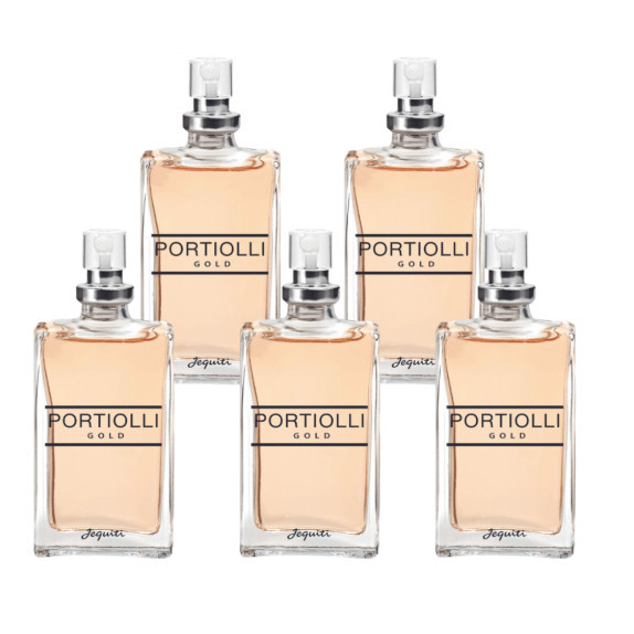 Kit Minisséries Portiolli Gold Desodorantes Colônias Masculinas, 5x 25 ml