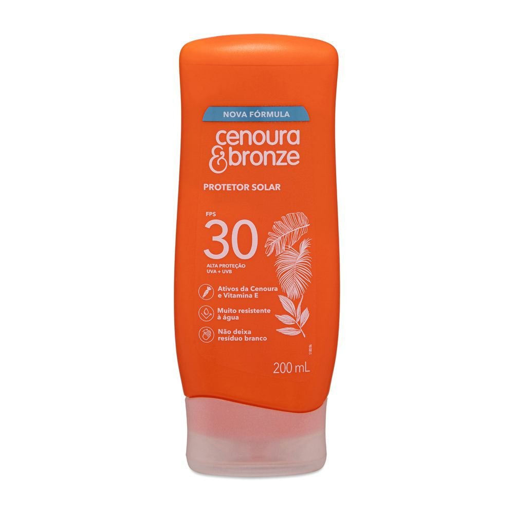 Protetor Solar Cenoura & Bronze FPS 30 200ml
