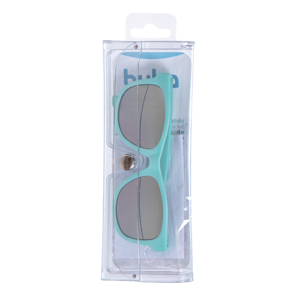 Óculos De Sol Infantil Armação Flexível Azul Tiffany - Buba