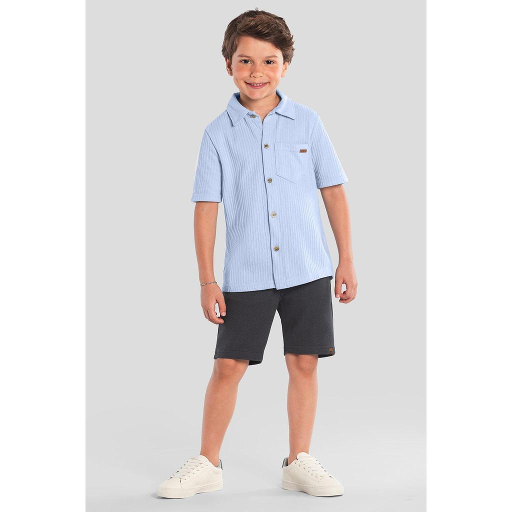 Camisa infantil menino em meia malha Mundi - 10 em Oferta na Shopee