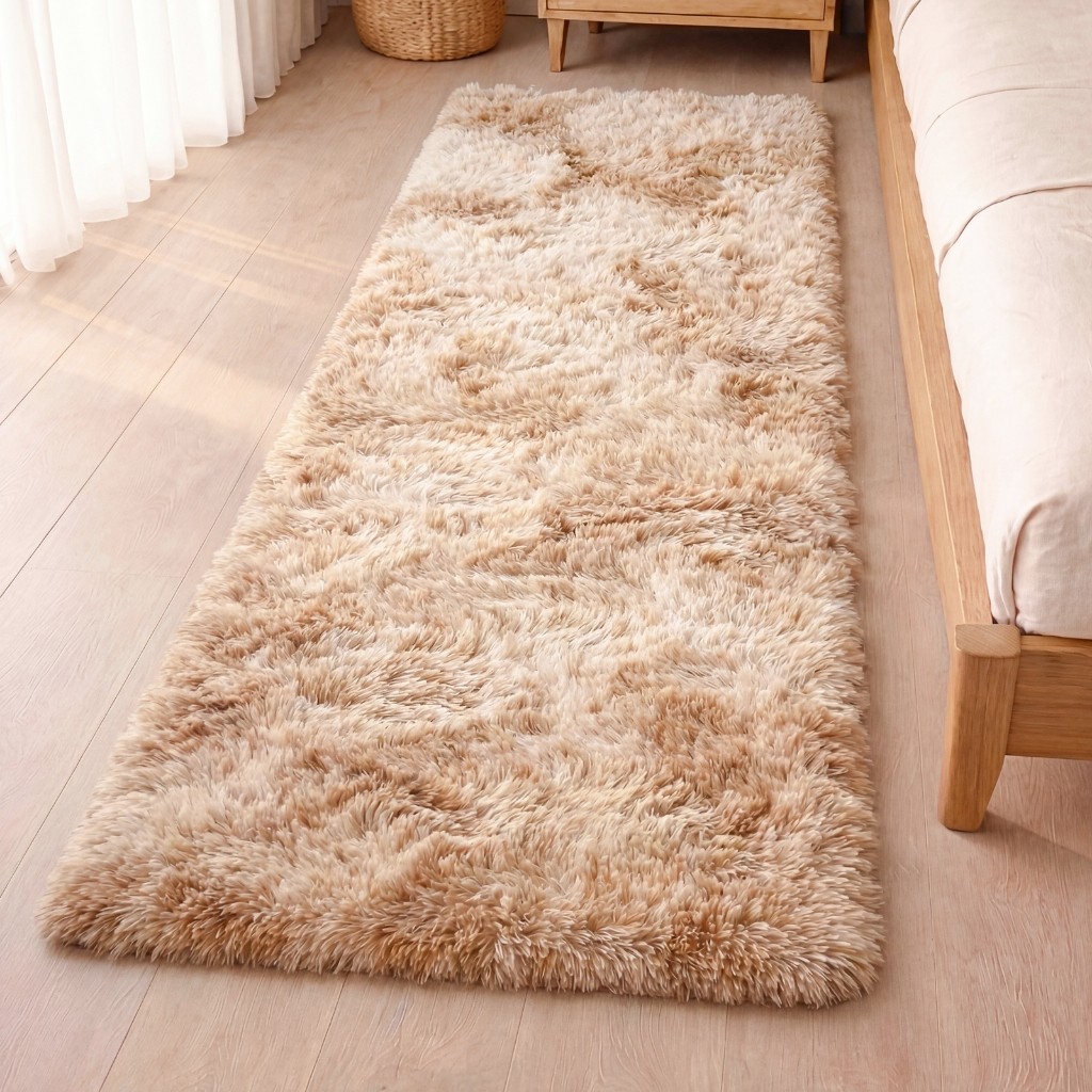 Tapete Passadeira 2,00 x 0,60 Corredor Quarto Sala Beira de Cama Felpudo Peludo