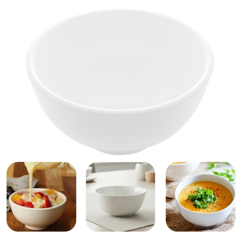 Bowl de Porcelana Tigela Caldo Sopa Porções Branco Clean 330ml Lyor