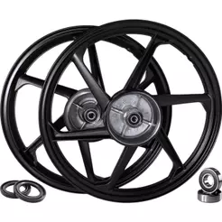 Rodas Liga Leve CG 125 Fan 2009 Até 2018 CG 125 Cargo 2009/2016 Freio A Tambor Modelo 6 Pontas (PAR)