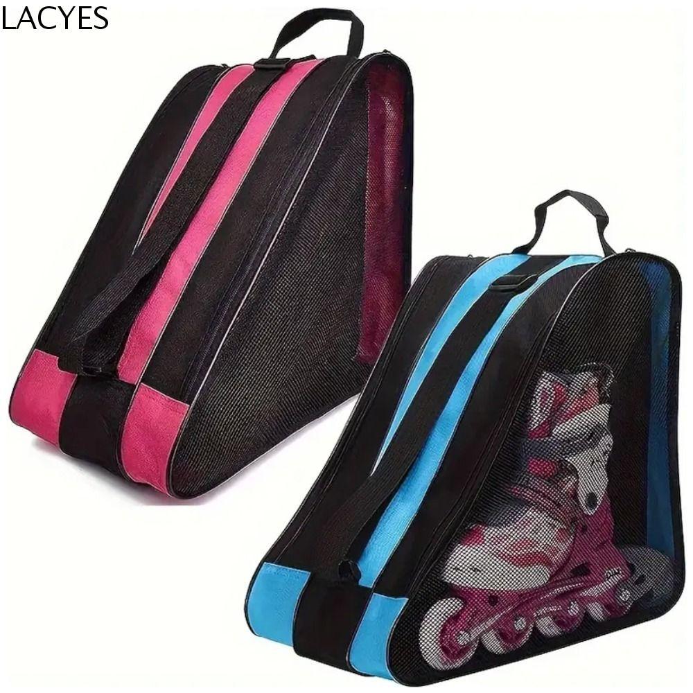 Bolsa Para Patins LACYES , Respirável Sapatos De Patinação De Grande Capacidade No Gelo Em Tecido Oxford De 3 Camadas