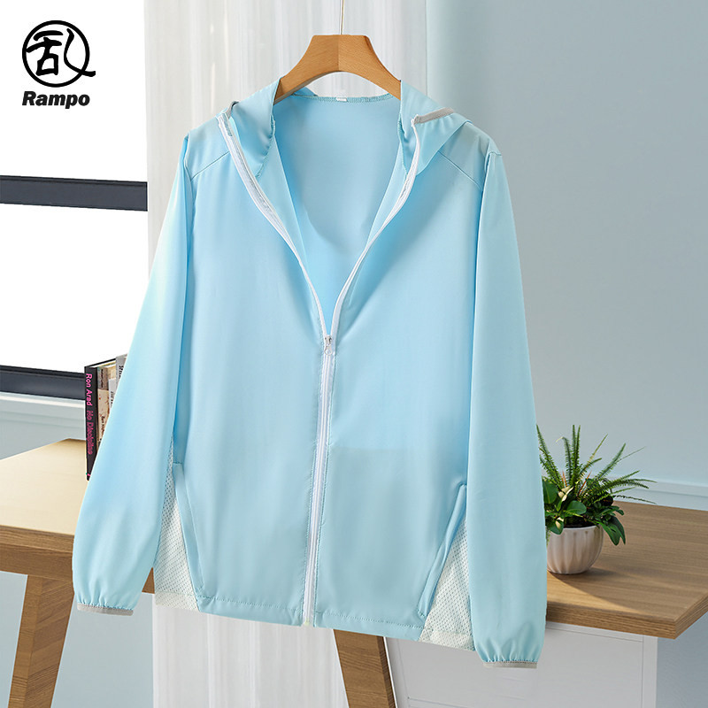 Protetor solar com capuz roupas femininas multicolorido novo estilo verão solto respirável estudante protetor solar roup