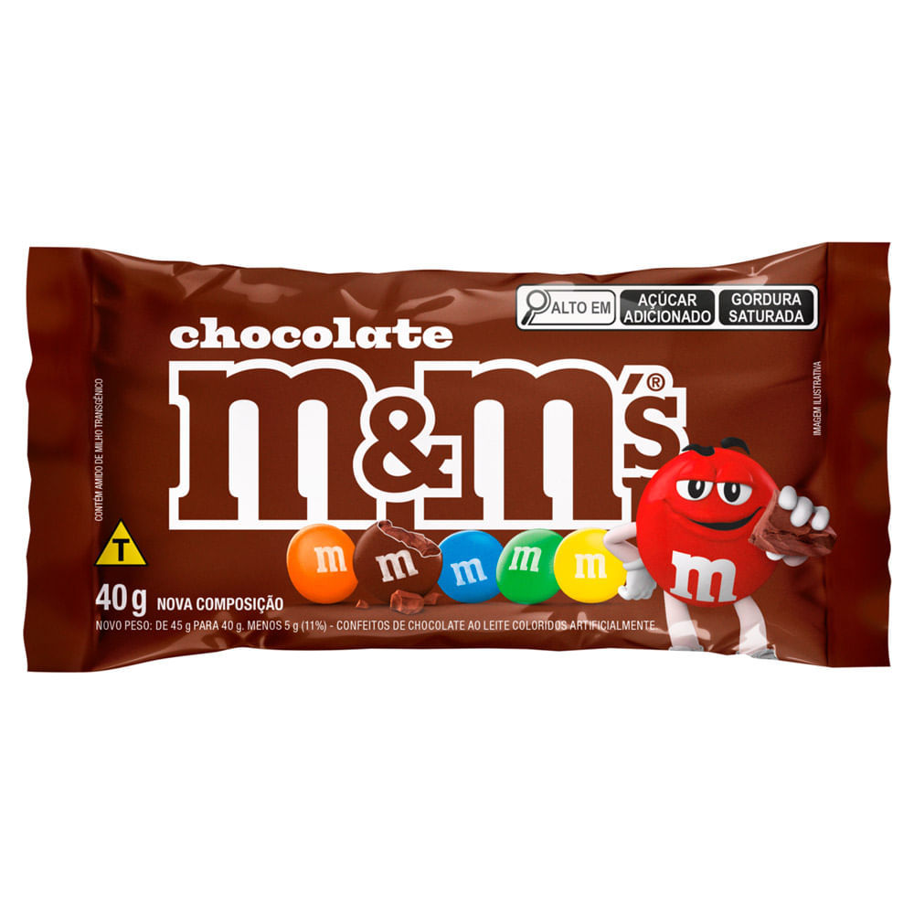 Confeito M&M's Chocolate 40g em Oferta na Shopee