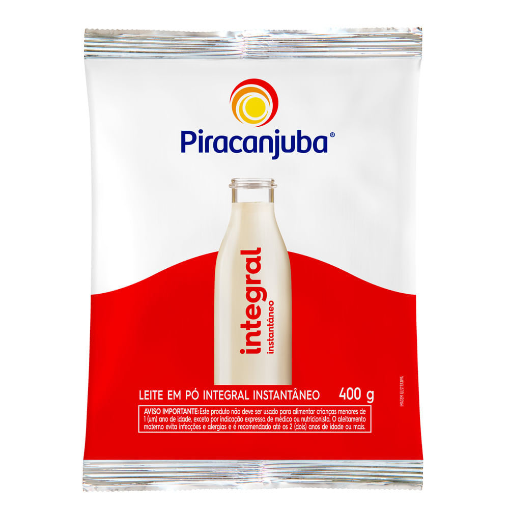 Leite em Pó Integral Instantâneo Piracanjuba 400g em Oferta na Shopee