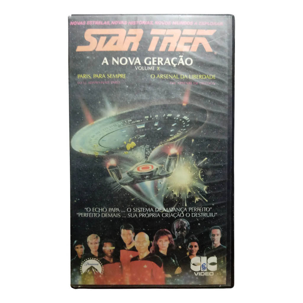 Vhs Star Trek A Nova Geração Vol 10 - Patrick Stewart