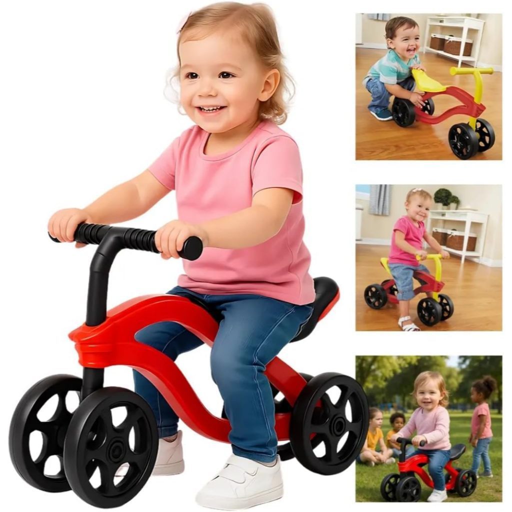 Bicicleta Equilíbrio Infantil Futurista Sem Pedal Andador Triciclo Passeio Bebê 1 Ano Coordenação