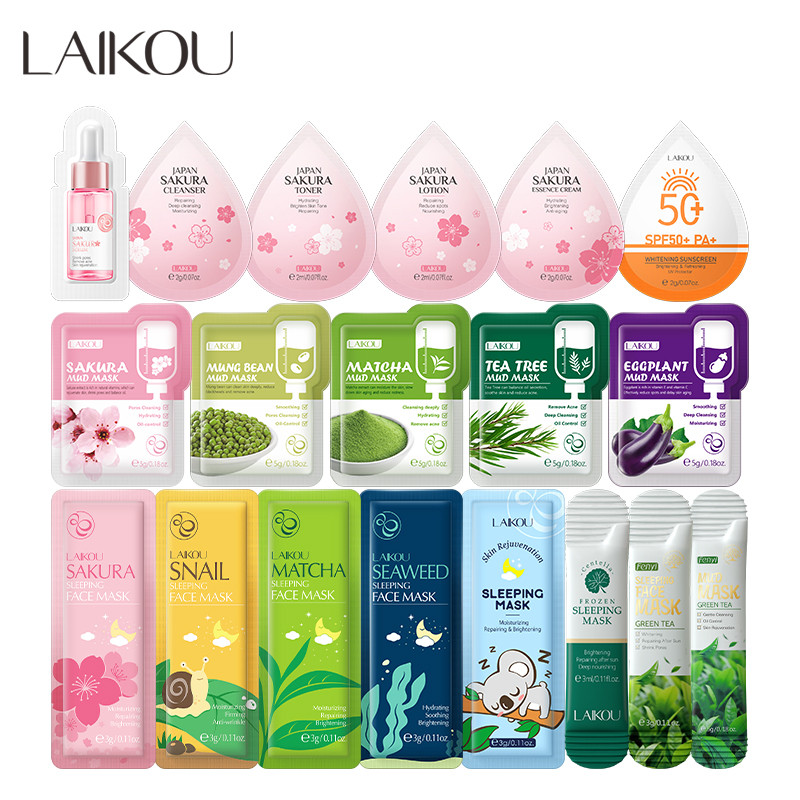 Sachê De Máscara Hidratante LAIKOU Para Cuidados Básicos Com A Pele Value Pack156 .