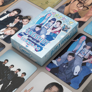 50 Pçs/Caixa LNGSHOT Cartão Holográfico Photocard Laser LOMO KPOP Coleção em Oferta na Shopee