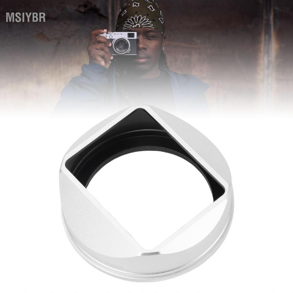 msiybr Matybobe Capa de lente quadrada prata liga de alumínio proteção para câmera para X100VI