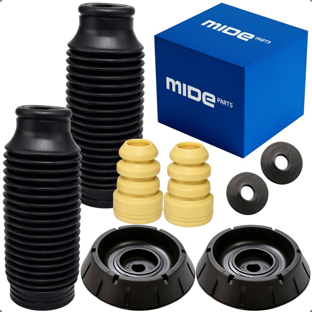Par Kit Amortecedor Mide Parts Para Kia Soul 2009 a 2014 Com Rolamento Completo Dianteiro