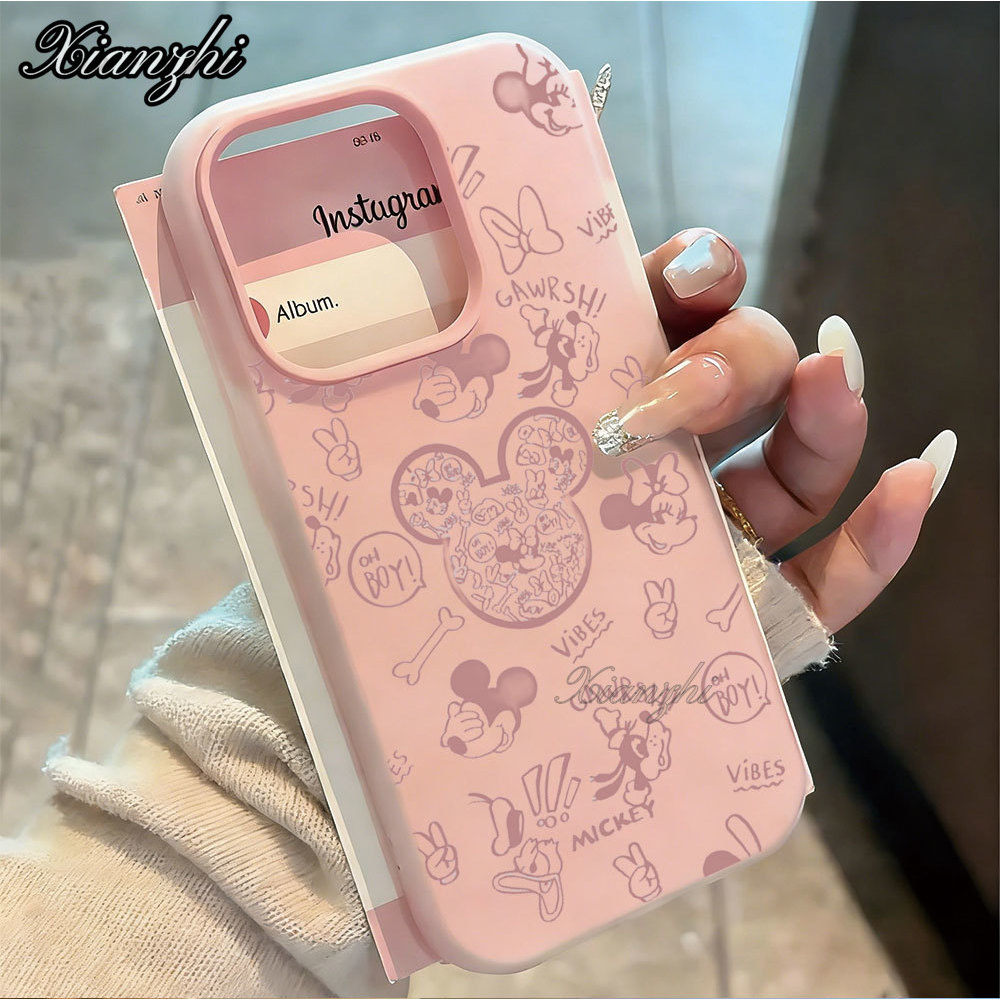 Linha Mickey Geléia Caso Para Samsung S25 ULTRA S24 Plus S23 S22 A17 A16 A15 A14 A13 A52 2nd 1 Capa Fosca xianzhi04