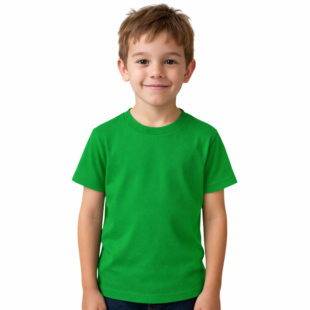 Camiseta Infantil /Juvenil Unissex Manga 100% Algodão Lisa 2 ao 16 Básica, Estilosa, Pratica, Fresquinha, Linda PROMOÇÃO