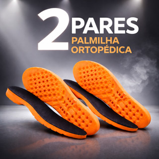 Kit 2 Pares Palmilha Ortopédica Grossa Fascite Plantar Esporão Calcâneo Dor No Pé Conforto Diário em Oferta na Shopee