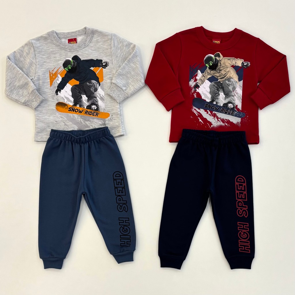 Conjunto Kyly Infantil Menino Casaco Sport e Calça Moletom Inverno Moda Kids 1001597