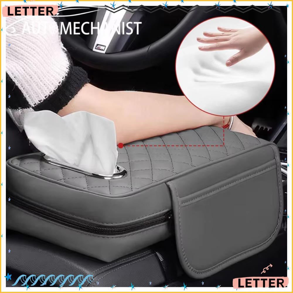 Almofada Central Do Apoio De Braço Carro Da Carta , Caixa Altura Caixas De Tecido Esteira , Couro Plutônio