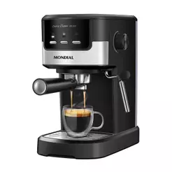Cafeteira Espresso Dolce Crema 20 Bar Mondial Preto/inox 1200W - C-21-E-CNP 110V