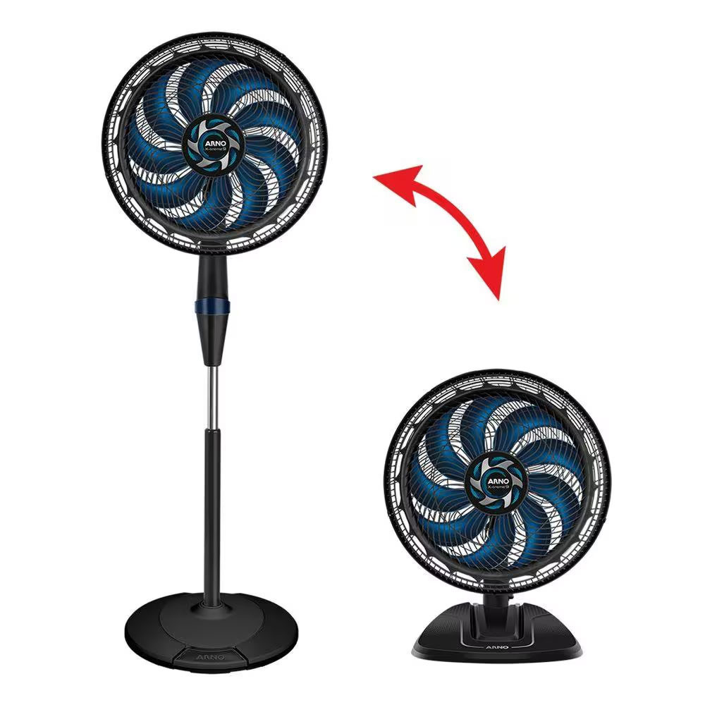 Ventilador X-TREME VE9M 2 em 1 Mesa ou Coluna 40cm 160W Silencioso Arno
