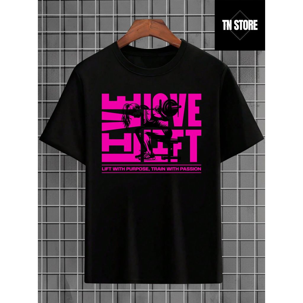 Camiseta Academia Fitness Academia Treino Camisa Blusa Unissex Masculino Feminino 100% Algodão Preto Branco Plus Size